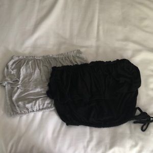 Two Abercrombie tube tops